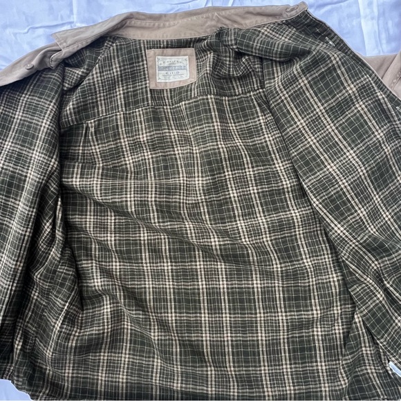 G.H. Bass & Co. Flannel Lined Shirt Jacket | Men's Large | Tan Khaki - Picture 8 of 8